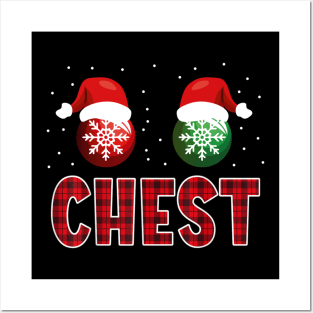 Funny Chest Nuts Couples Christmas Chestnuts Posters and Art